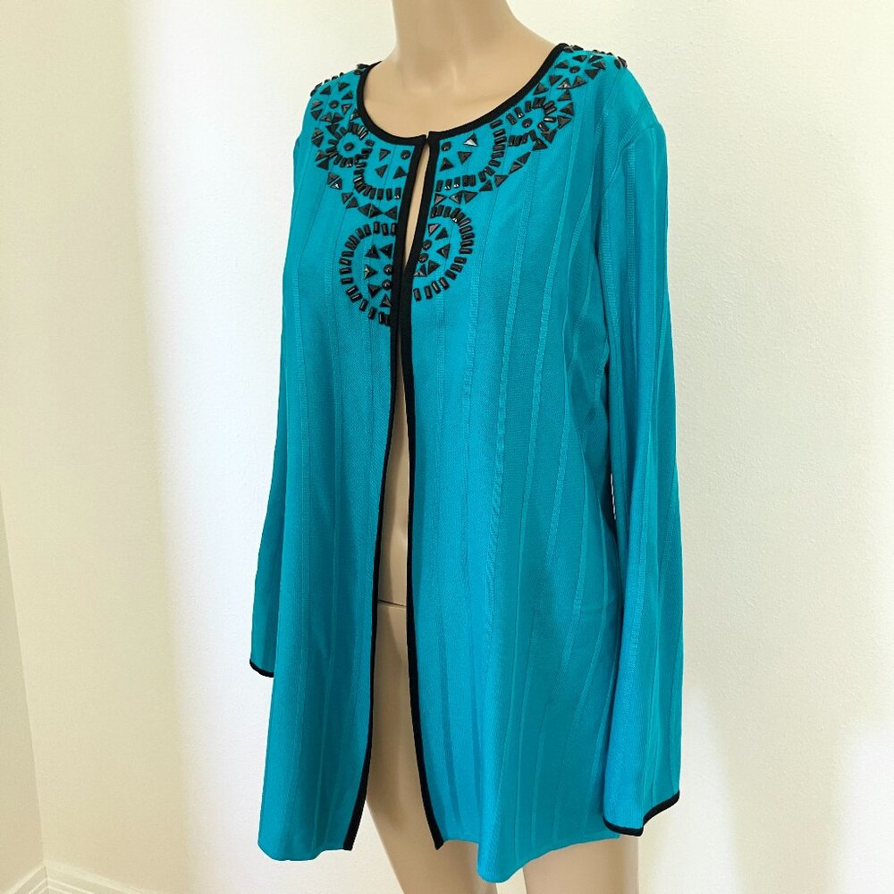 Ming Wang Teal Blazer Extra Large XL
